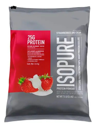 Isopure Proteína Cero Carbohidratos 7.5 Lbs Sabor Fresa
