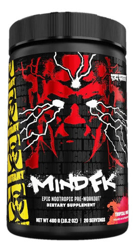 Pre Entreno Mind Fk Mutant 460 Gr 20 Serv Sabor Tropical Punch Ponche Tropical