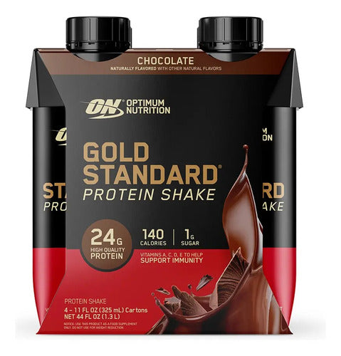 On Gold Standard Shakes De Proteína Sabor Chocolate 12 Pack
