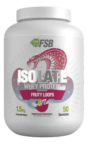 Proteina Isolate Whey Protein Fsb 1.5kg 50 Servicios Aislada Sabor Frootloops