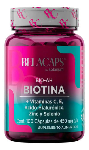 Solanum Biotina + Ácido Hialurónico 100 Cápsulas 450g Sin Sabor