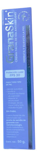 Crema Facial Antiarrugas Granaskin Día 50g Con Ácido Hialurónico Fps 30 Todo Tipo De Piel
