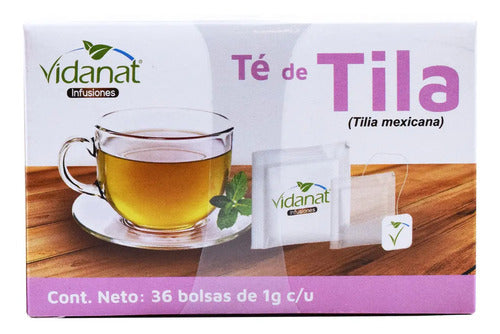 Té De Tila Vidanat Infusiones 36 Sobres 1g C/u