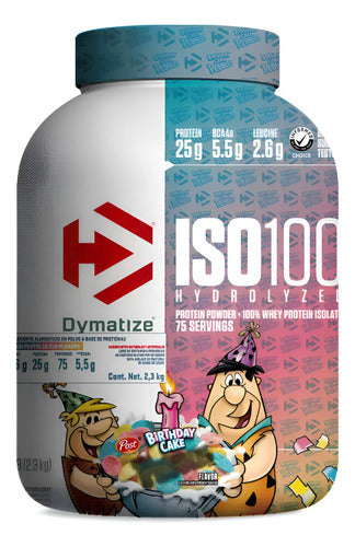 Proteína Aislada Dymatize Iso 100 Hidrolyzed De Pebbles De Torta De Cumpleaños 2.3 Kg
