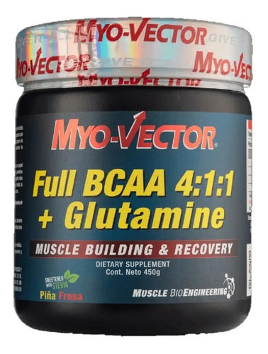 Bcaa 4:1:1 Glutamina Myo-vector 450g Sabor Maracuyá Vegano