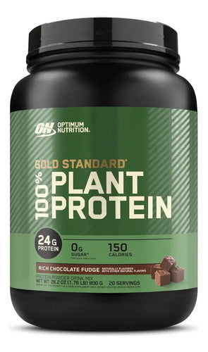Optimum Nutrition Gold Standard 100% Plant Protein Proteína Vegana 1.76 Lb Rich Chocolate Fudge