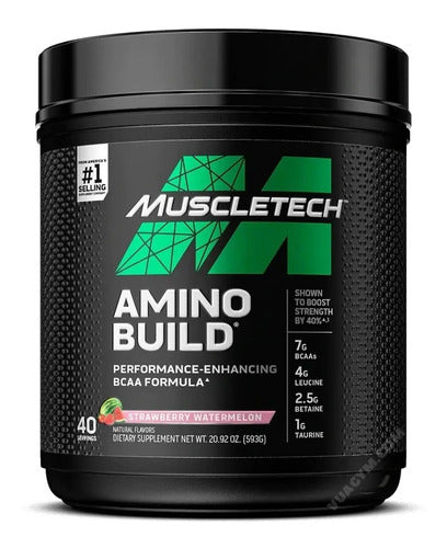 Aminoácidos Muscletech Amino Build Polvo Para Entrenar Sabor Tropical Twist