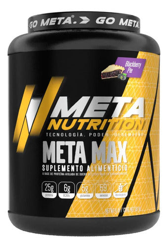 Proteina Meta Nutrition Meta Max 4 Libras Proteina Aislada Sabor Blackberry Pie