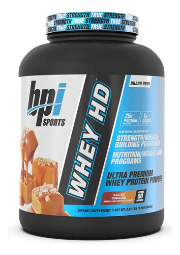 Bpi Sports Whey Protein Hd Sabor Caramelo Salado 50 Porciones 1.85kg Chocolate
