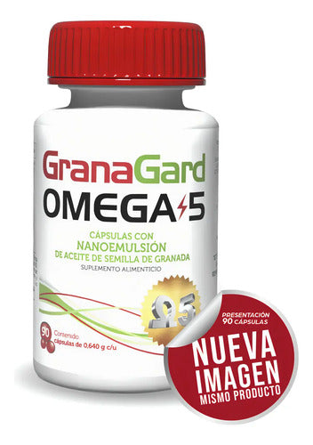 Granagard Omega 5 Cápsulas Aceite Semilla Granada Nanotecnología 90 Unidades Sin Sabor
