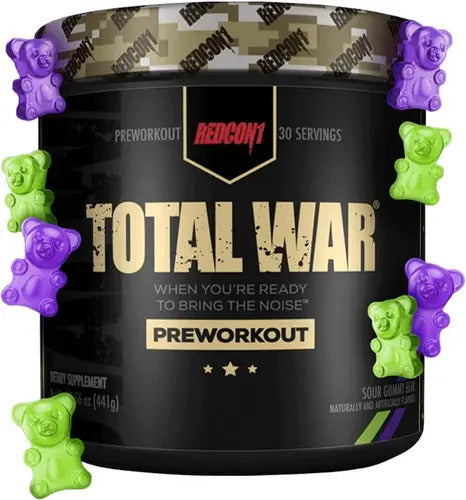 Pre Entreno Redcon1 Total War 30 Servicios Todos Los Sabores Sabor Sour Gummy Gomitas Ácidas
