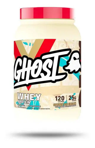Proteina Ghost Whey 2 Lbs 26 Serv Sabor Coffee Ice Cream