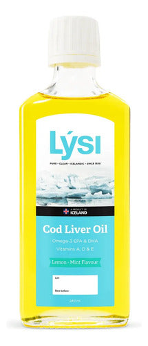 Aceite Hígado Bacalao Omega 3 Lsi Limón Menta 240ml Sin Gluten
