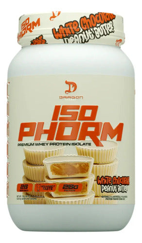 Proteina Dragon Pharma Iso Phorm 2 Lbs Sabor White Chocolate Peanut Butter Chocolate Blanco/mantequilla De Maní
