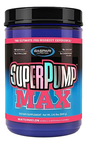 Pre Entreno Gaspari Super Pump Max 40 Serv Todos Los Sabores Sabor Watermelon Sandía