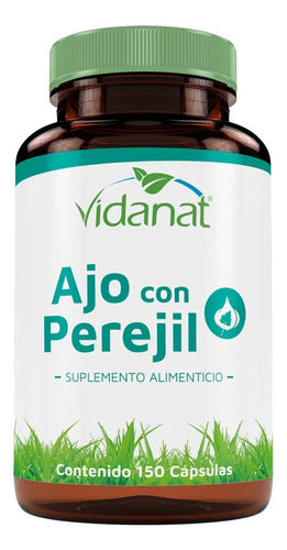 Ajo Con Perejil 150 Cáspsulas Vidanat Sabor Sin Sabor