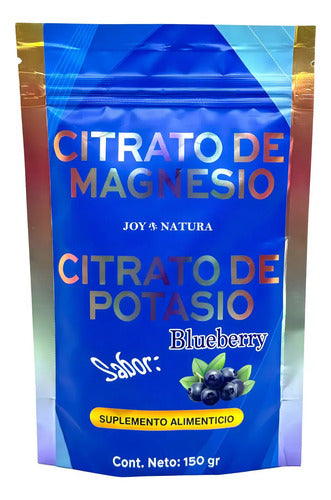 Citrato De Magnesio Citrato De Potasio 150 Grs Blueberry Joy