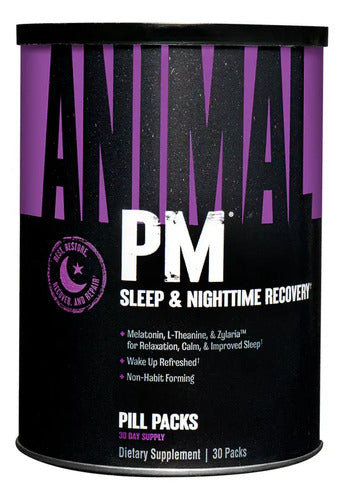 Animal Pak Universal Pm 30 Packs Vitaminas Para Dormir Sin Sabor
