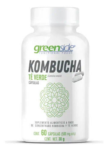 Kombucha Te Verde 60 Capsulas Greenside Sin Sabor