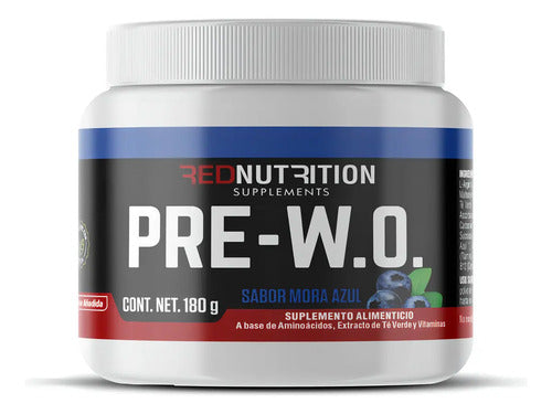 Pre Work Pre Entreno Red Nutrition 180 Gr Moras