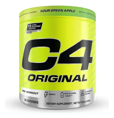 Pre-entreno C4 30 Servicios Cellucor + Sabor Sour Green Apple