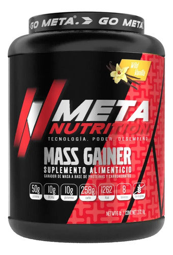 Proteina Meta Nutrition Ganador Meta Mass Gainer 6 Libras 2.7 Kg Sabor Vainilla Wild Vainilla