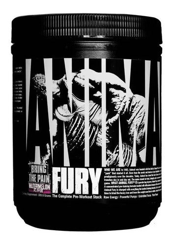 Pre Entreno Universal Animal Fury 30 Servicios Sabor Ice Pop Manzana