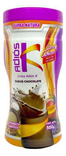 Malteada Nutricional Adiós K Sabor Chocolate 500g Supra Natura