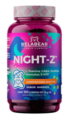 Belabear Night-z 100 Gomitas Sabor Naranja