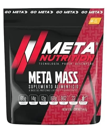 Proteina Meta Nutrition Meta Mass 12 Libras Ganador De Masa Sabor Banana Banana