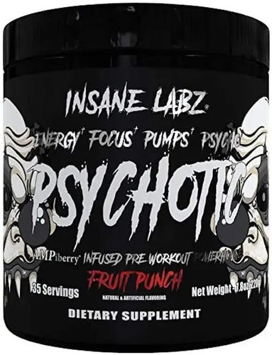 Psychotic Black Insane Labz 35 Servicios Sabor Fruit Punch Ponche De Frutas