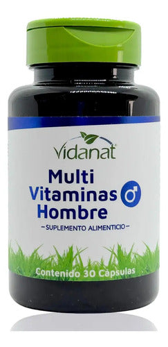 Multivitaminico Hombre 30 Cápsulas Vidanat Sabor Sin Sabor