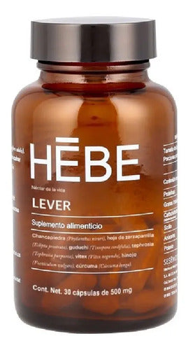 Sesen Hebe Lever Cápsulas Detox Hígado Con Cúrcuma Y Hinojo 30 Uds Sin Sabor