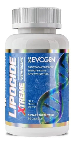 Termogenico Evogen Lipocide Xtreme 60 Capsulas Energia Sabor Sin Sabor