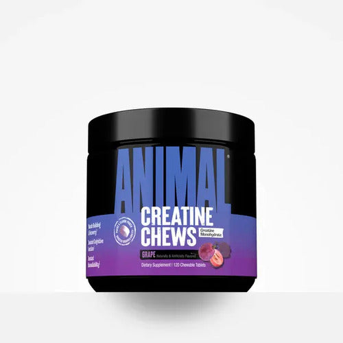 Creatina Deportiva Animal Recovery Tabletas Masticables Sabor Uva Grape Flavor