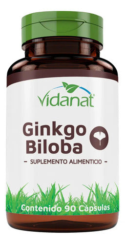 Ginkgo Biloba 90 Capsulas Vidanat Sabor Ninguno Sin Sabor