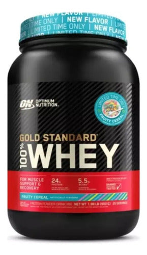 Gold Standard 100% Whey Optimum Nutrition 1.98 Lbs Sabor Fruity Cereal Cereal Frutado