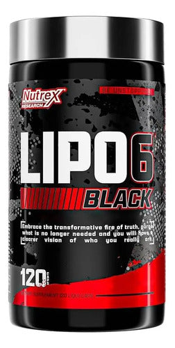 Pre Entreno Termogénico Nutrex Research Lipo 6 Black 120 Capsulas Sin Sabor