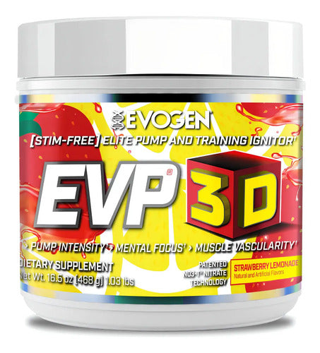 Suplemento En Polvo Evogen Pre Entrenamiento Sabor Strawberry Lemonade X 468g Limonada De Frutilla