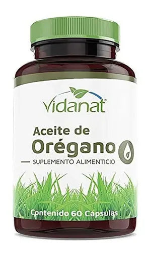 Suplemento En Cápsulas Vidanat Aceite De Oregano Minerales/vitaminas En Frasco De 60g Un Sin Sabor