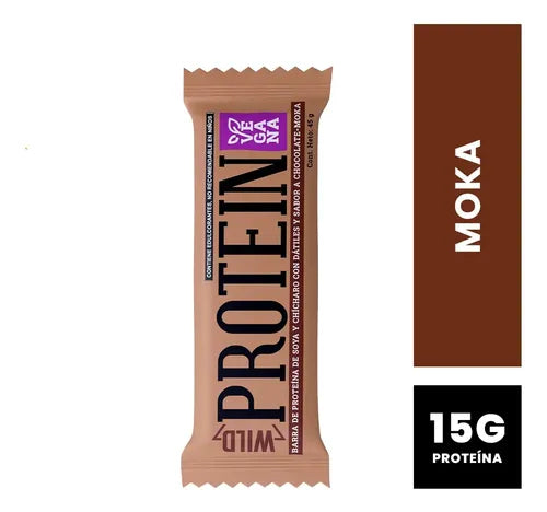 Barra De Proteína Vegana Wild Foods Sabor Chocolate Moka