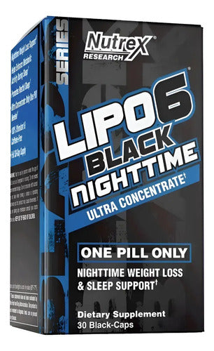 Lipo-6 Black Nighttime Ultra Concentrado 30 Cápsulas Nutrex Research