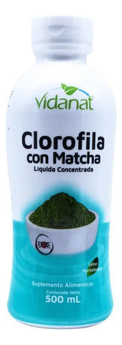 Suplemento En Líquido Vidanat Clorofila Con Matcha