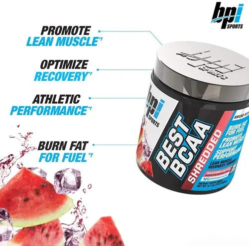 Bpi Sports Best Bcaa Shredded Polvo 25 Servicios Sabor Watermelon Ice