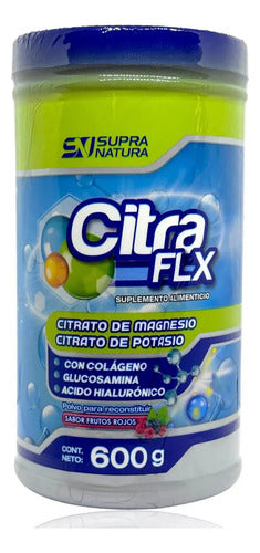 Citrato De Magnesio Supra Natura Frutos Rojos Polvo 600g