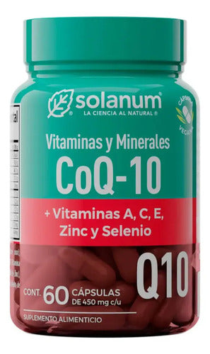 Solanum Vitaminas Y Minerales Coq-10 60caps De 450mg Sin Sabor