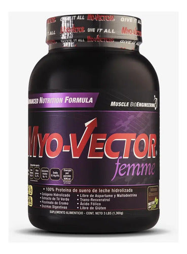 Proteína Myo-vector Femme Chocofresa Suero De Leche Hidrolizado 3 Lbs