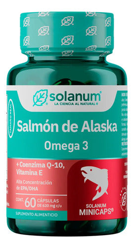 Salmon De Alaska Omega 3 Coezima Q10 60 Minicaps Solanum Na