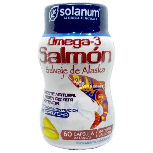 Salmón De Alaska Con Omega-3 Solanum En 150 Cápsulas