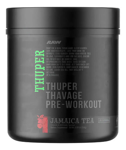 Preentrenamiento Deportivo Cbum Thavage Polvo Sabor Jamaica 20 Serv